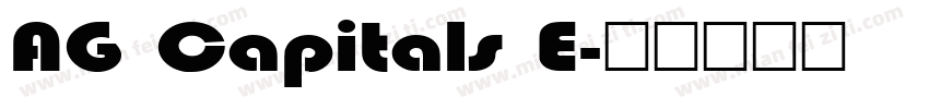 AG Capitals E字体转换